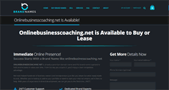 Desktop Screenshot of onlinebusinesscoaching.net